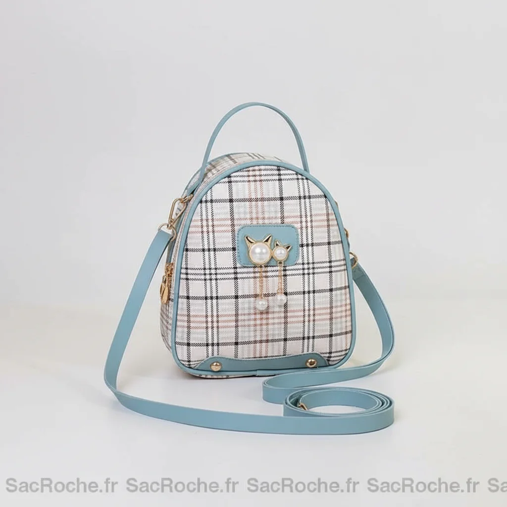 Petit sac à dos à carreaux polyvalent - Vue 6 - petit sac à dos