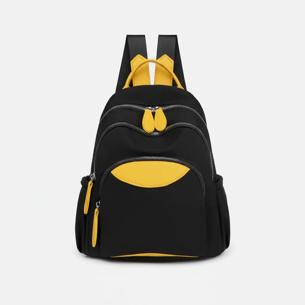 Petit sac à dos bicolore pour voyage - Vue 4 - petit sac à dos