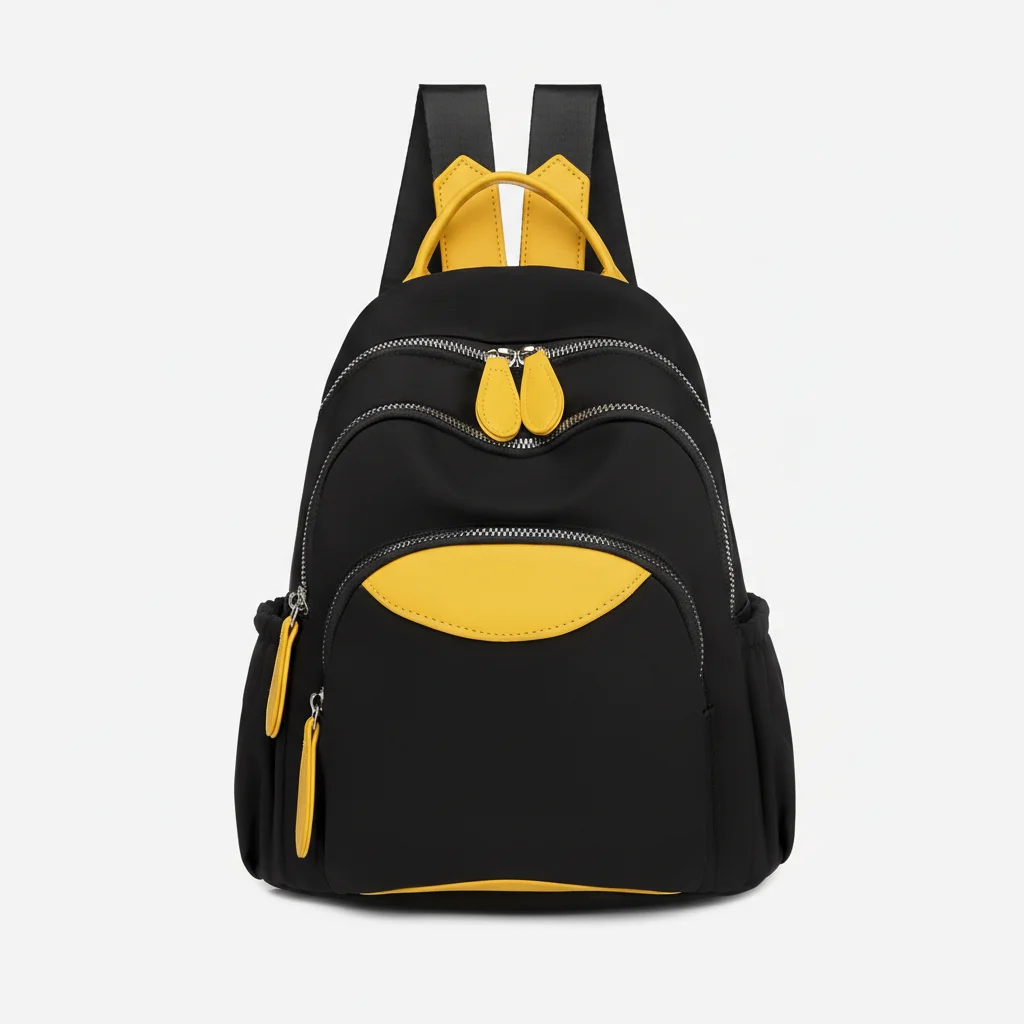 Petit sac à dos bicolore pour voyage - Vue 5 - petit sac à dos