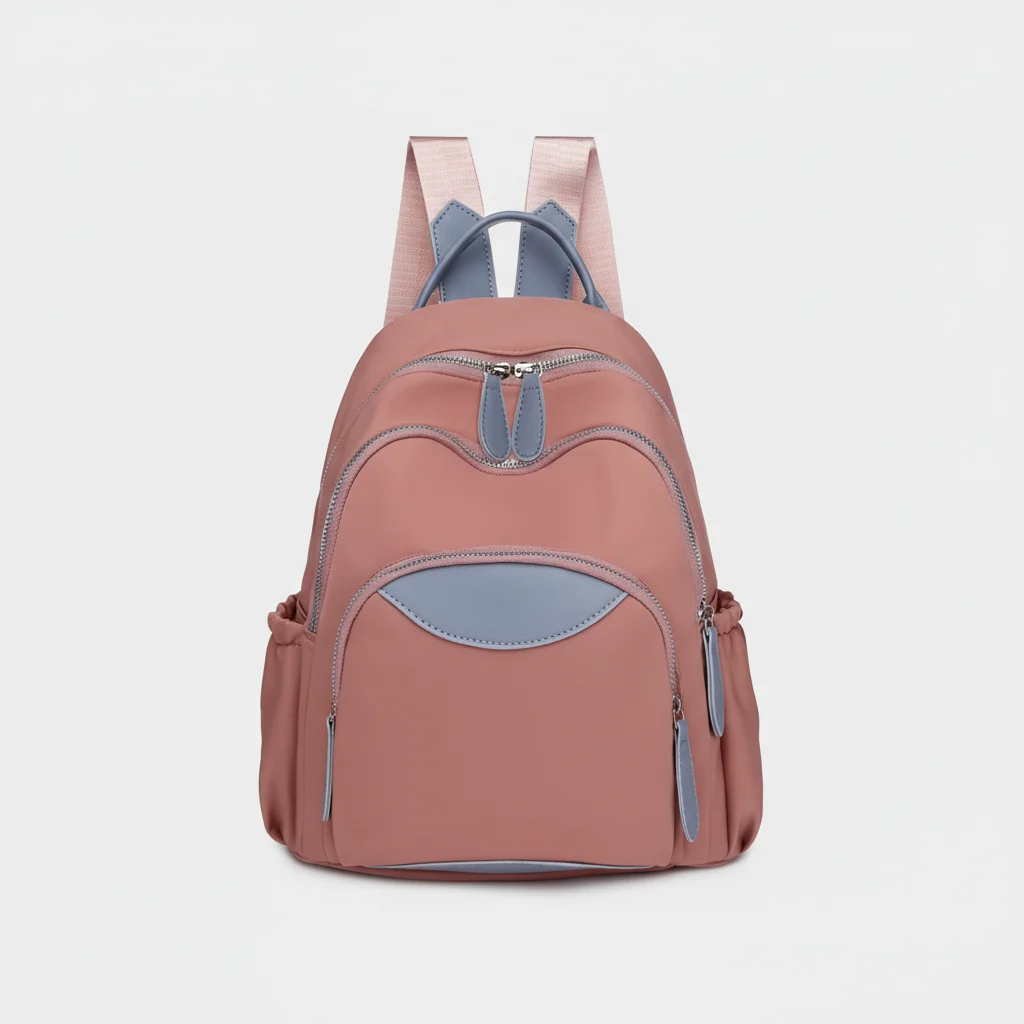 Petit sac à dos bicolore pour voyage - Vue 6 - petit sac à dos