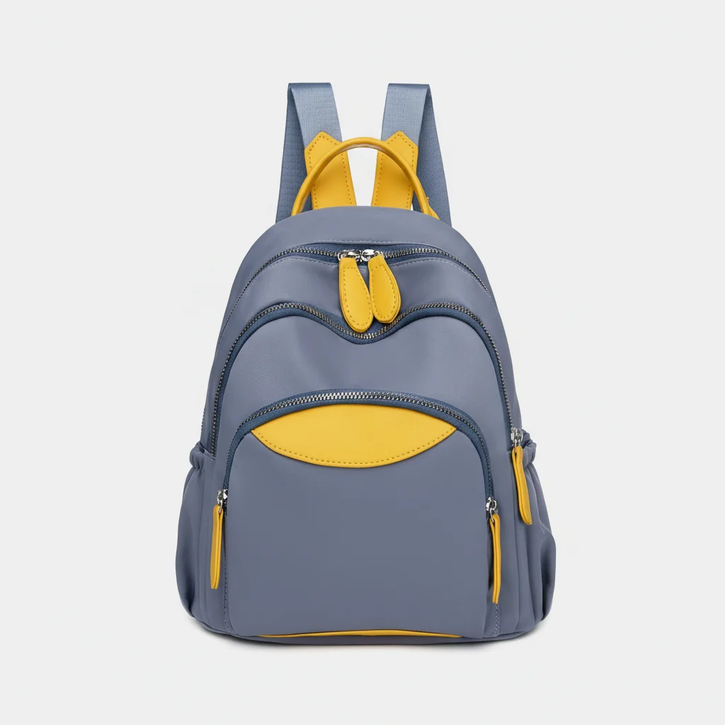 Petit sac à dos bicolore pour voyage - Vue 8 - petit sac à dos