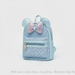 Petit sac à dos bleu à paillettes - Vue 1 - petit sac à dos