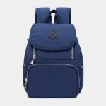 Petit sac à dos bleu imperméable à rabat - Vue 1 - petit sac à dos