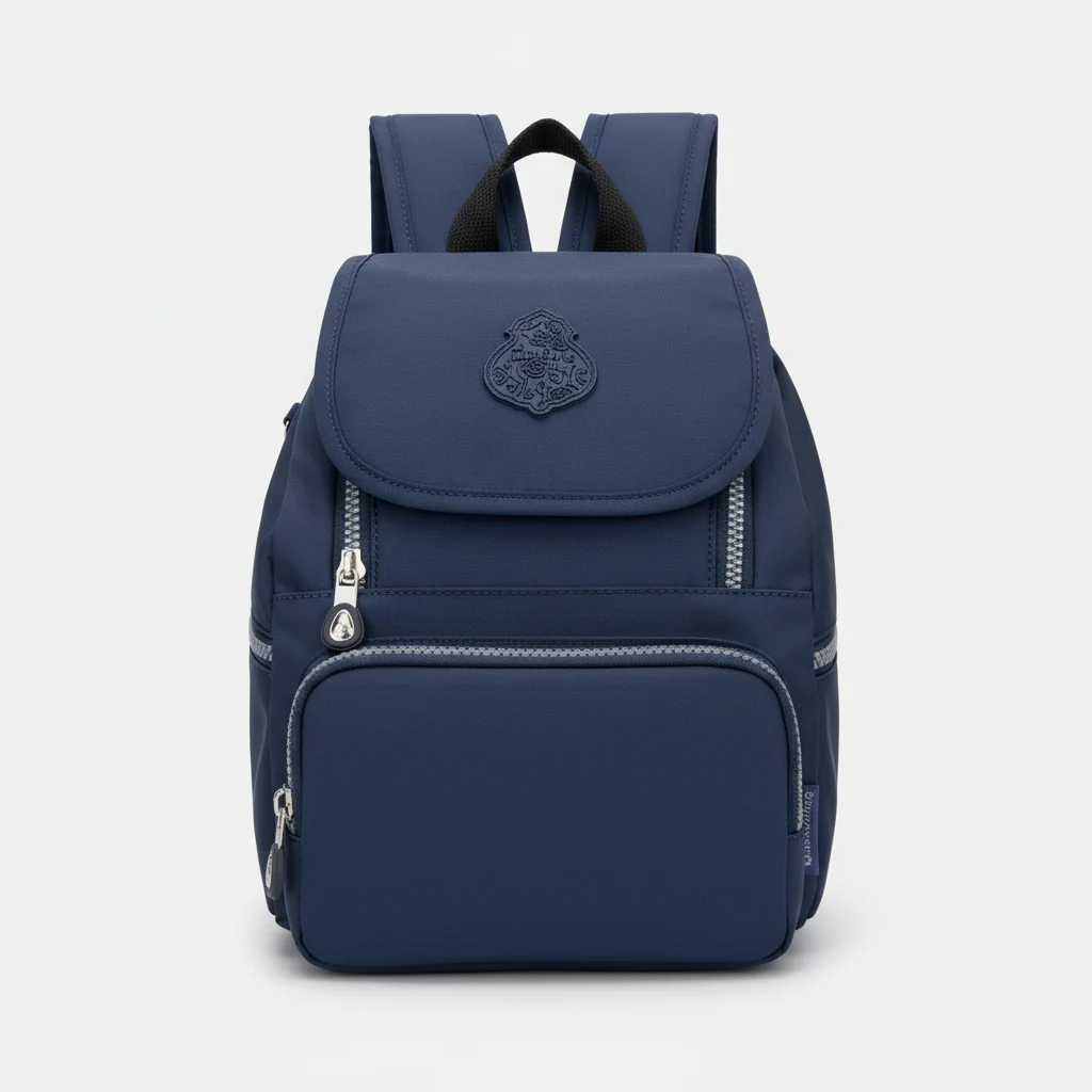 Petit sac à dos bleu imperméable à rabat - Vue 11 - petit sac à dos