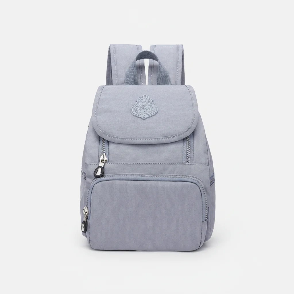 Petit sac à dos bleu imperméable à rabat - Vue 12 - petit sac à dos
