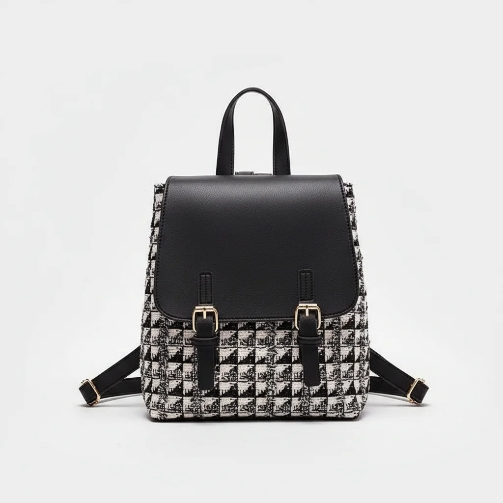 Petit sac à dos carré simili cuir - Vue 2 - petit sac à dos