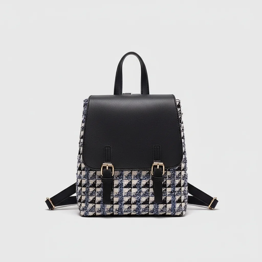 Petit sac à dos carré simili cuir - Vue 3 - petit sac à dos