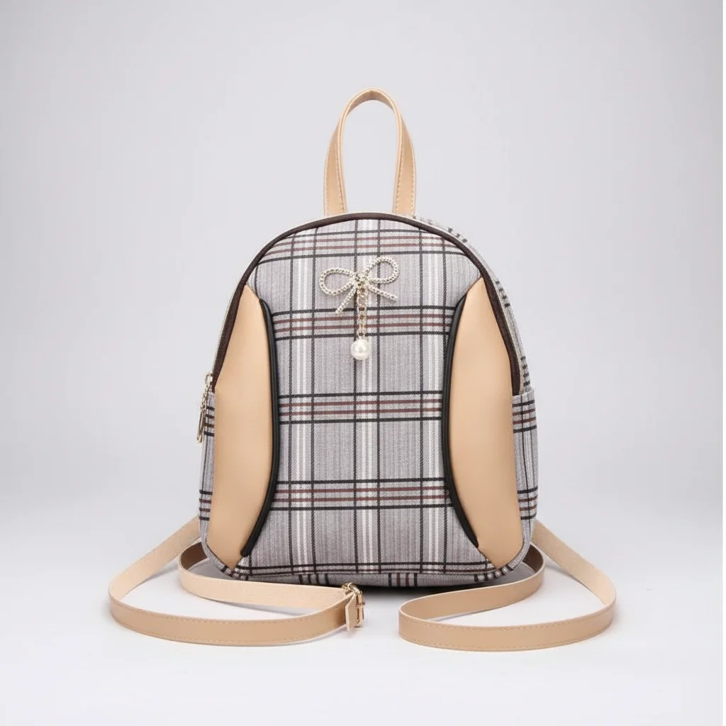 Petit sac à dos carreaux mini polyvalent - Vue 6 - petit sac à dos