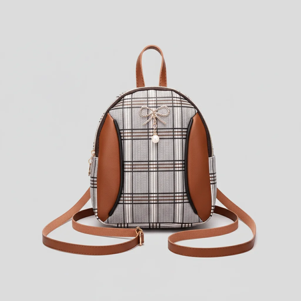Petit sac à dos carreaux mini polyvalent - Vue 7 - petit sac à dos