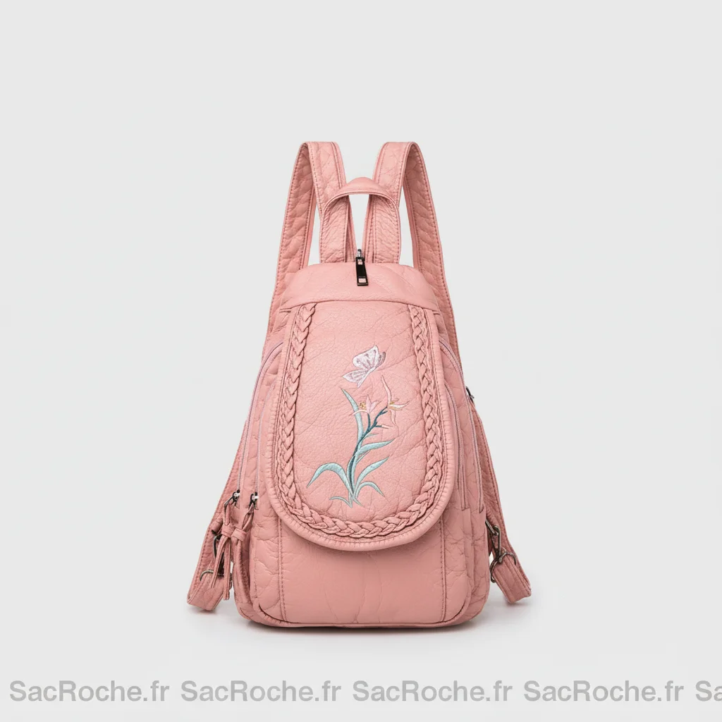 Petit sac à dos convertible blanc brodé - Vue 6 - petit sac à dos