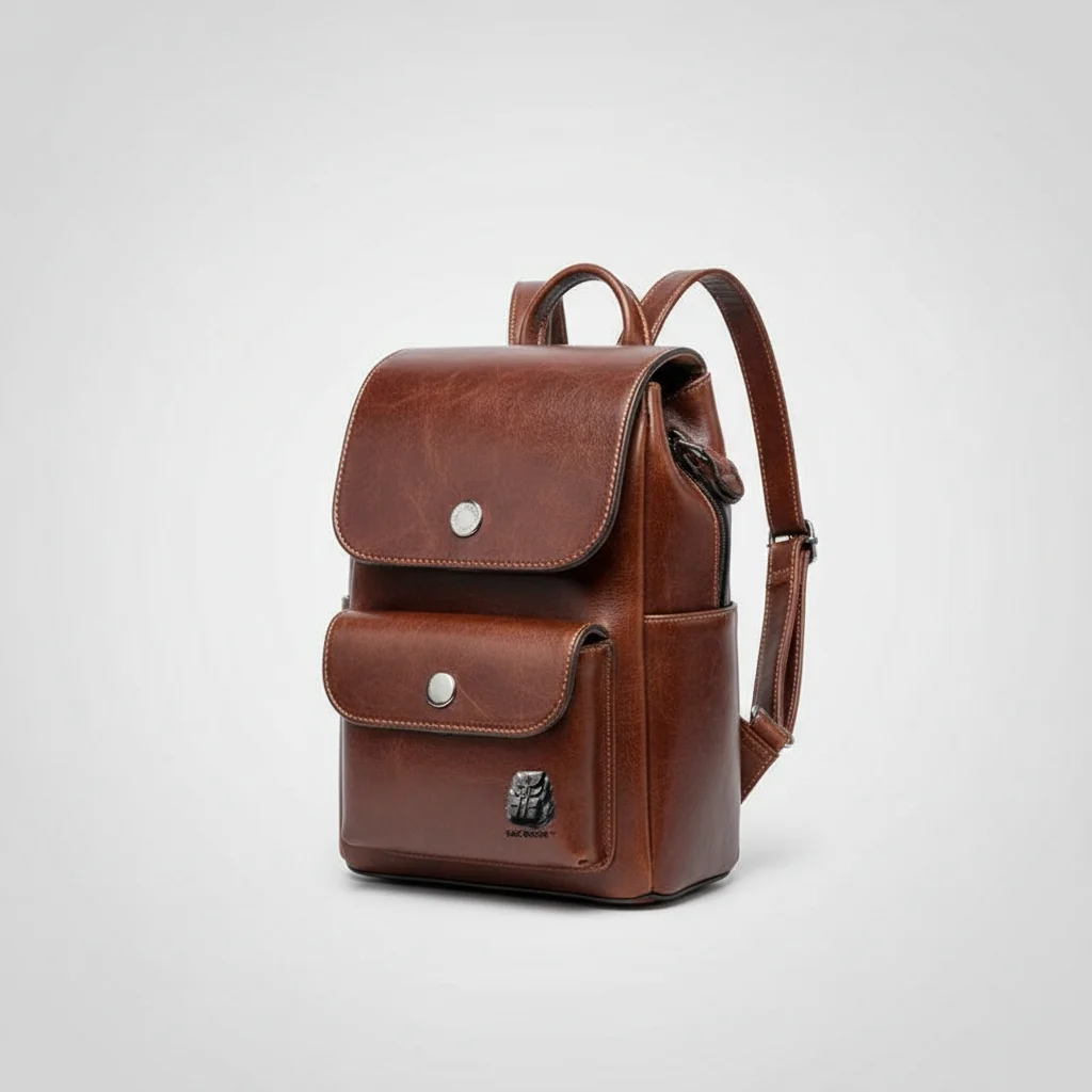 Petit sac à dos cuir femme bandoulière - Vue 8 - petit sac à dos