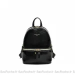 Petit sac à dos cuir femme noir élégant - Vue 1 - petit sac à dos