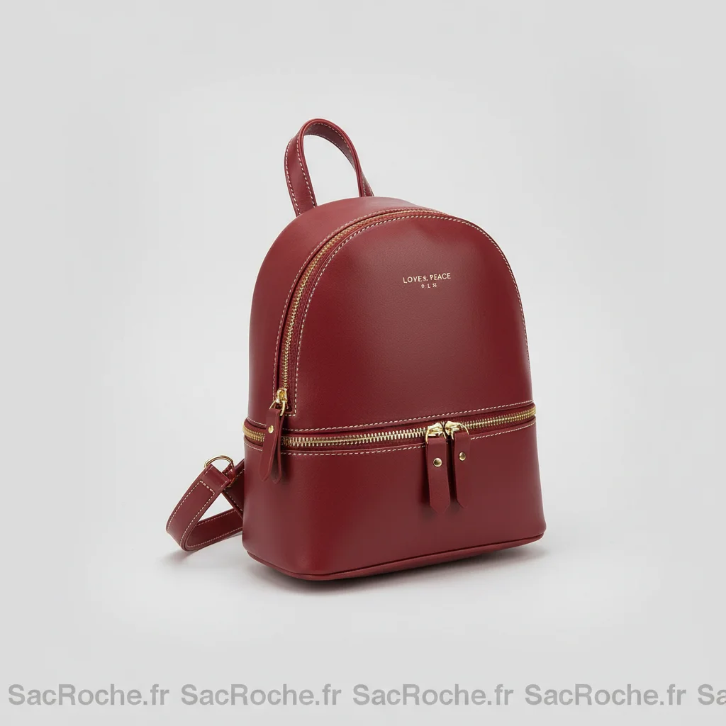 Petit sac à dos cuir femme noir élégant - Vue 10 - petit sac à dos