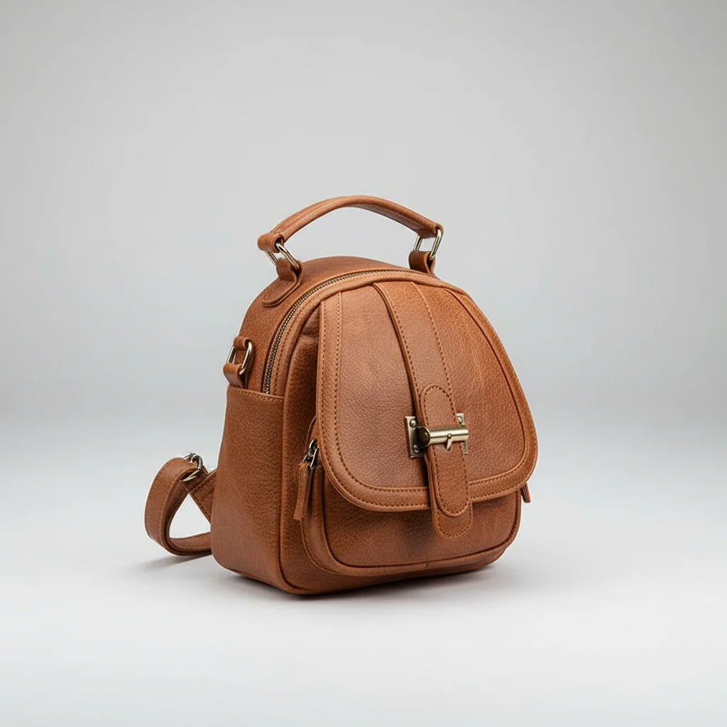 Petit sac à dos cuir femme noir multi-poches - Vue 13 - petit sac à dos