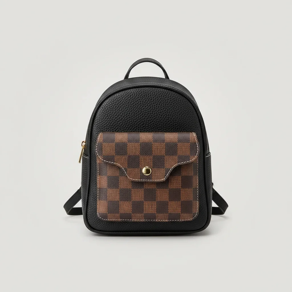 Petit sac à dos cuir femme polyvalent - Vue 3 - petit sac à dos