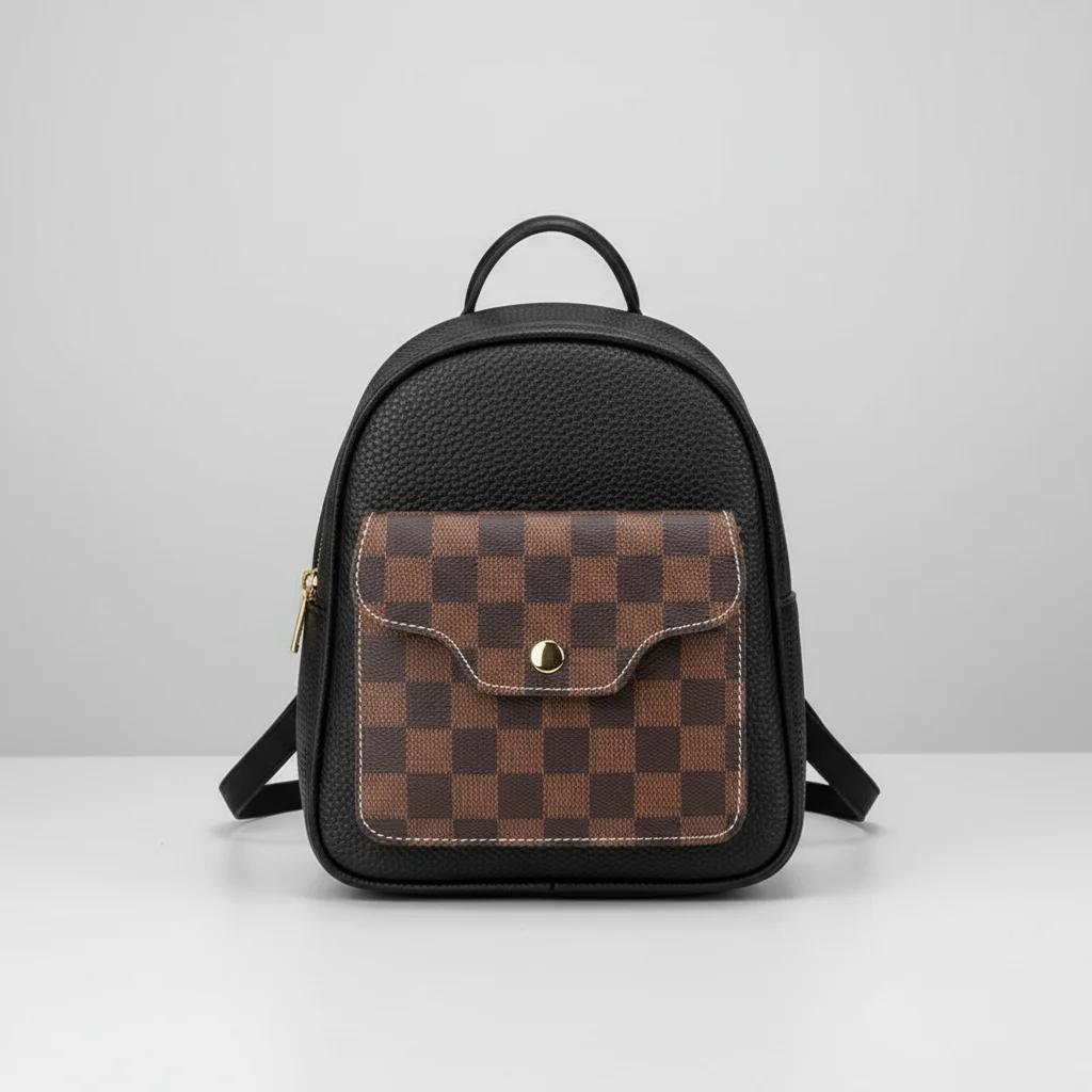 Petit sac à dos cuir femme polyvalent - Vue 4 - petit sac à dos