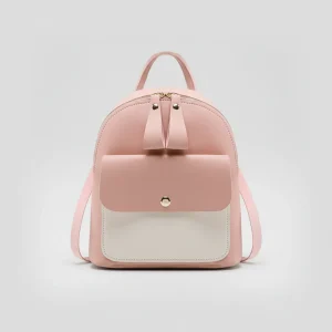 Petit sac à dos cuir femme rose - Vue 1 - petit sac à dos