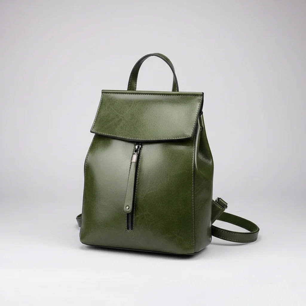 Petit sac à dos cuir femme vintage - Vue 3 - petit sac à dos
