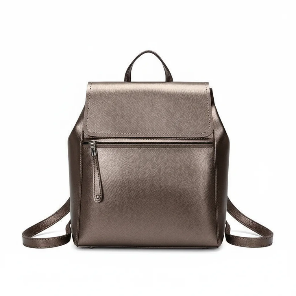 Petit sac à dos cuir polyvalent élégant - Vue 1 - petit sac à dos
