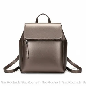 Petit sac à dos cuir polyvalent élégant - Vue 2 - petit sac à dos