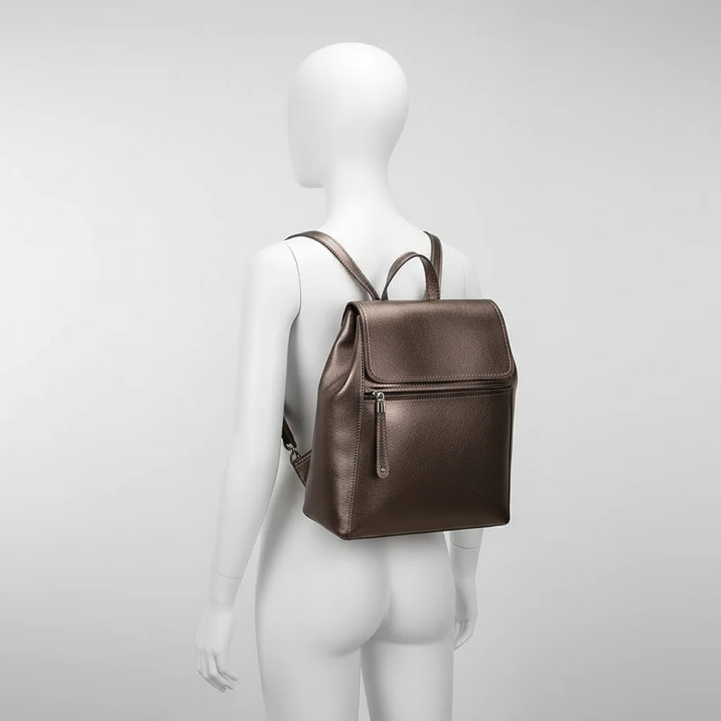 Petit sac à dos cuir polyvalent élégant - Vue 5 - petit sac à dos