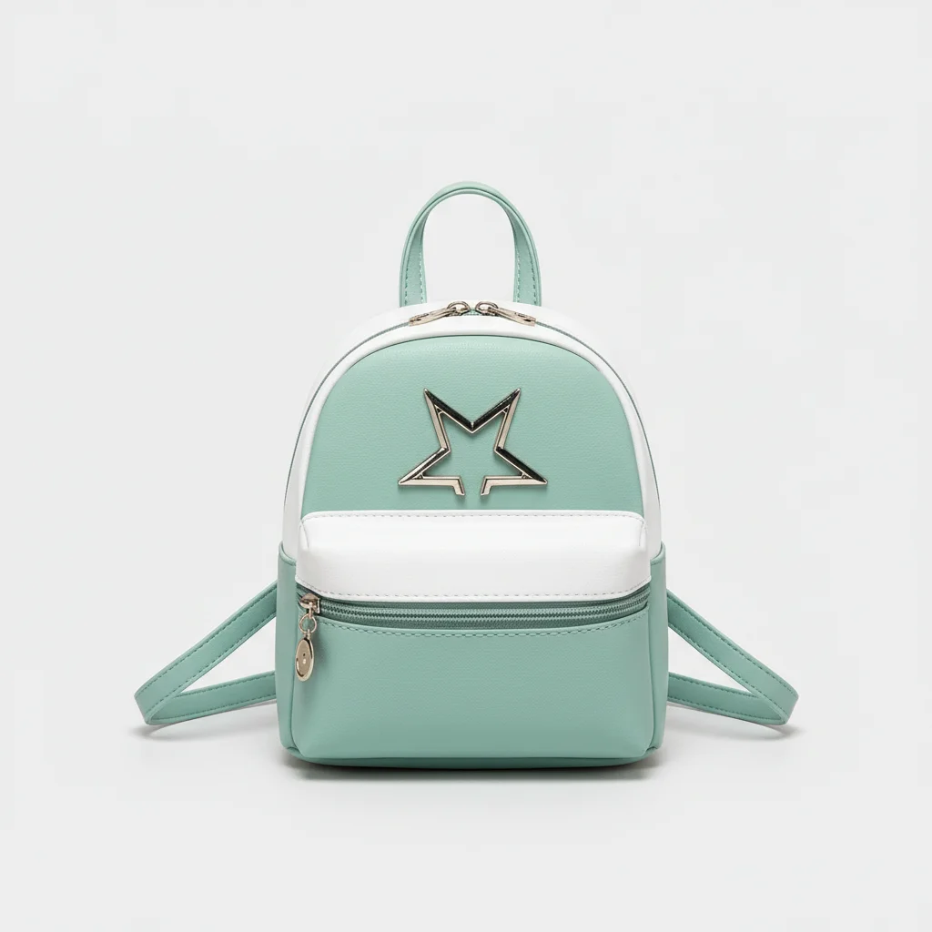Petit sac à dos cuir pu bicolore - Vue 10 - petit sac à dos