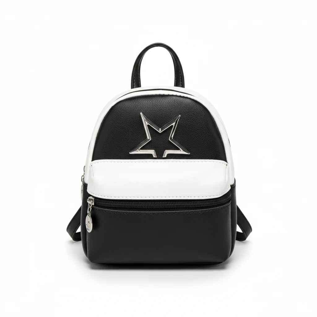 Petit sac à dos cuir pu bicolore - Vue 11 - petit sac à dos
