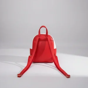 Petit sac à dos cuir pu bicolore - Vue 2 - petit sac à dos