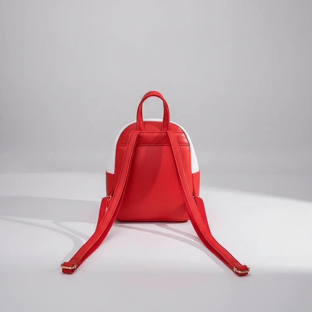 Petit sac à dos cuir pu bicolore - Vue 2 - petit sac à dos