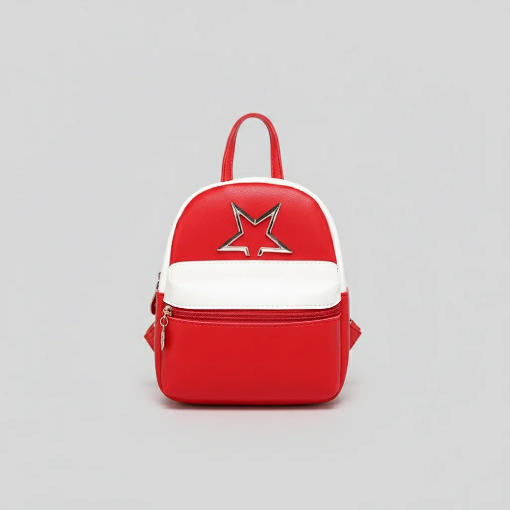 Petit sac à dos cuir pu bicolore - Vue 5 - petit sac à dos