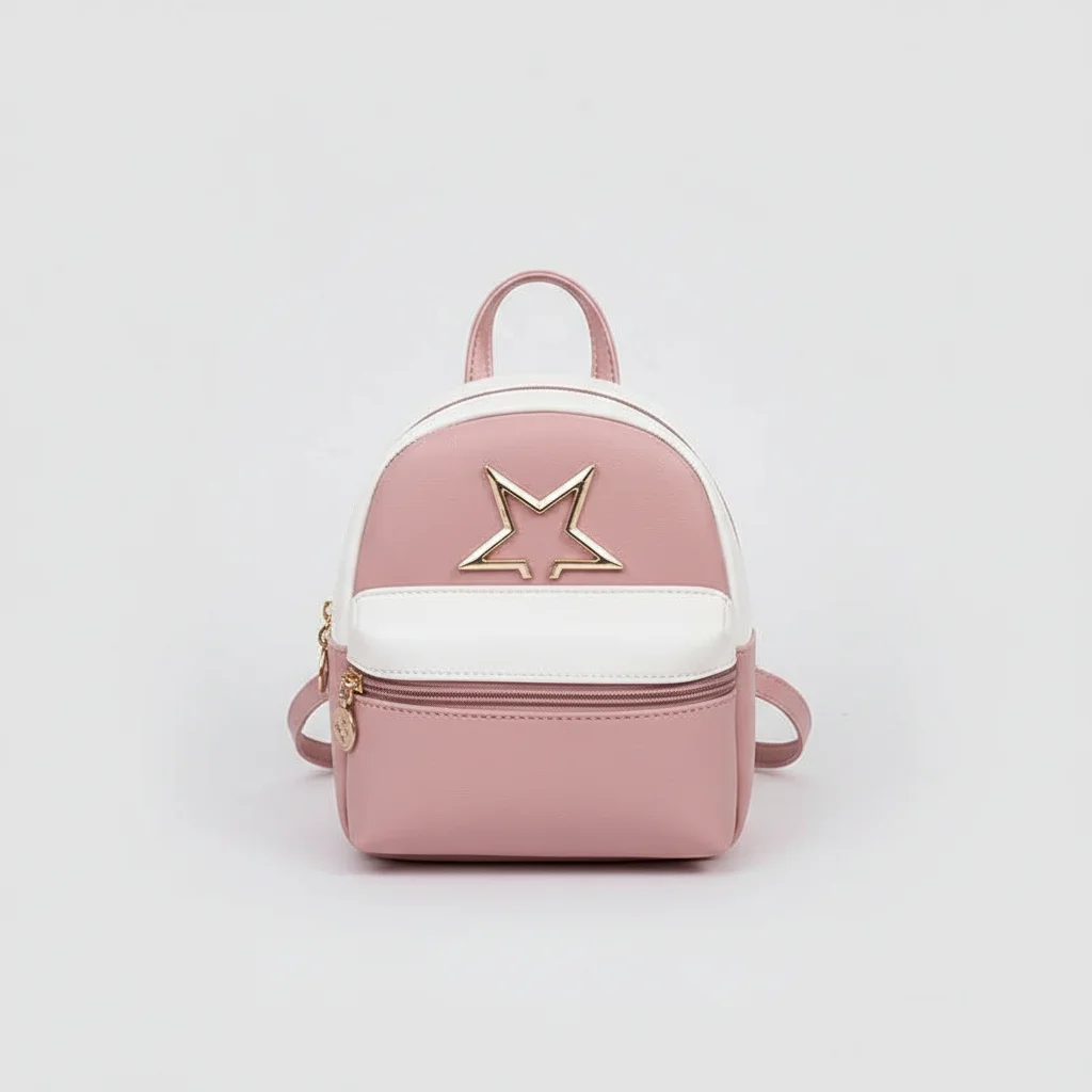 Petit sac à dos cuir pu bicolore - Vue 7 - petit sac à dos
