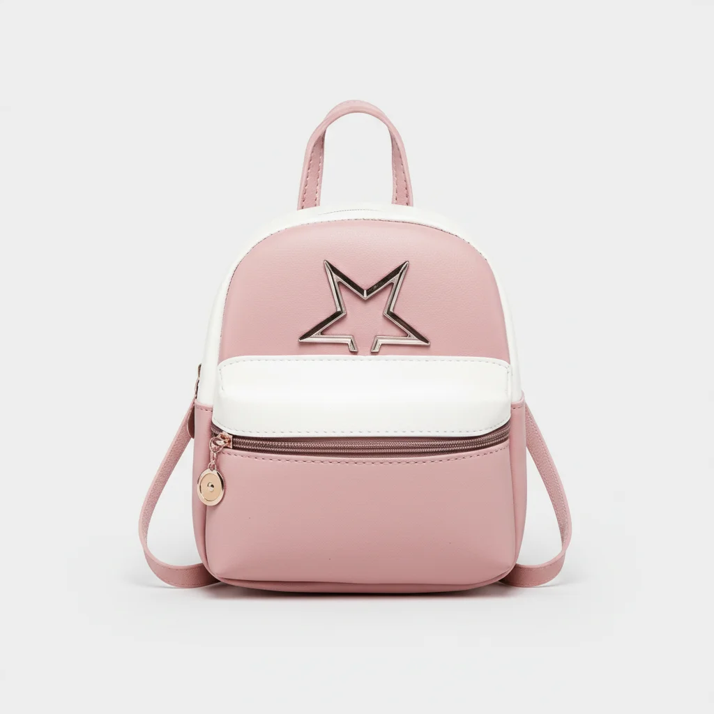 Petit sac à dos cuir pu bicolore - Vue 8 - petit sac à dos