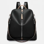 Petit sac à dos cuir véritable femme noir - Vue 1 - petit sac à dos