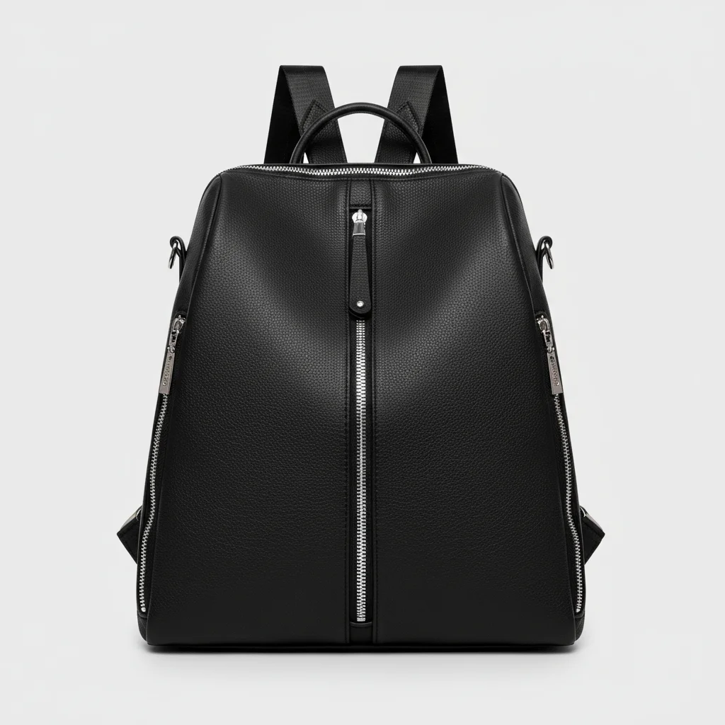 Petit sac à dos cuir véritable femme noir - Vue 8 - petit sac à dos