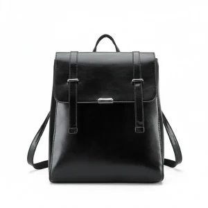 Petit sac à dos cuir verni vintage - Vue 1 - petit sac à dos