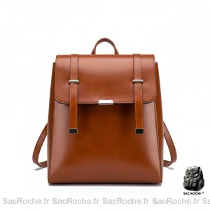 Petit sac à dos cuir verni vintage - Vue 2 - petit sac à dos