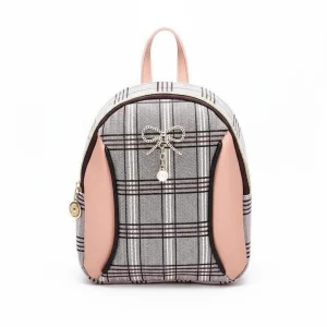 Petit sac à dos femme à carreaux - Vue 1 - petit sac à dos