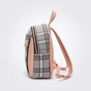 Petit sac à dos femme à carreaux - Vue 2 - petit sac à dos