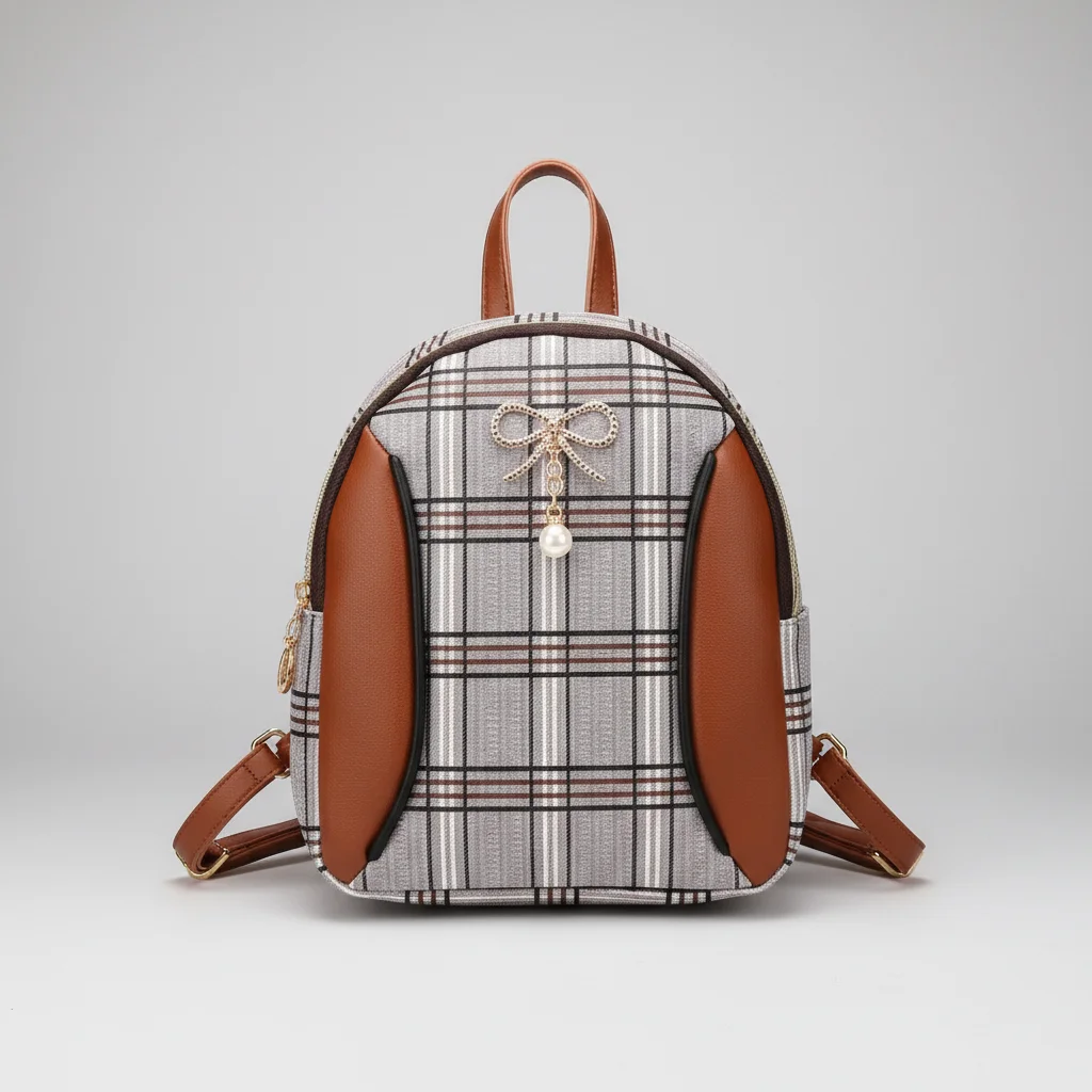 Petit sac à dos femme à carreaux - Vue 7 - petit sac à dos