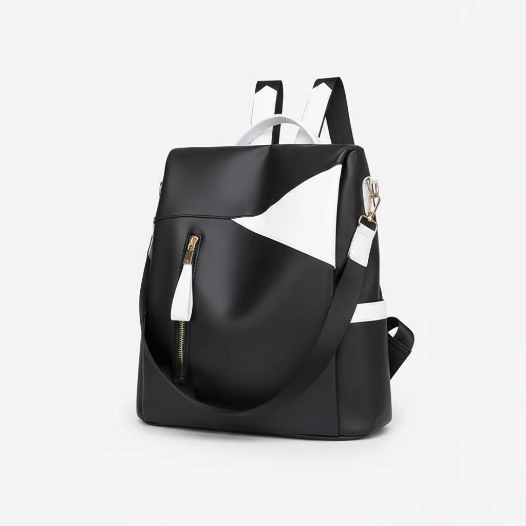 Petit sac à dos femme anti-vol cuir pu - Vue 1 - petit sac à dos