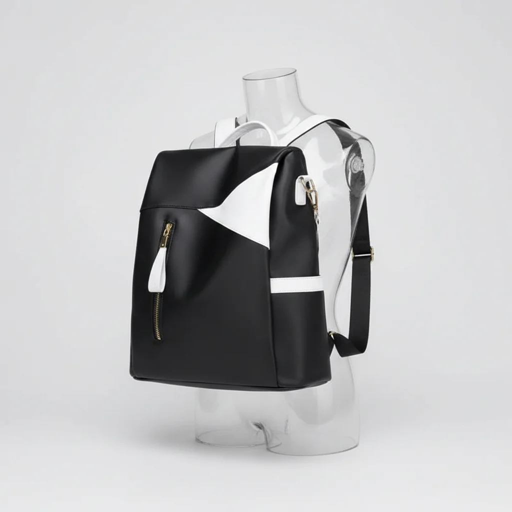 Petit sac à dos femme anti-vol cuir pu - Vue 5 - petit sac à dos