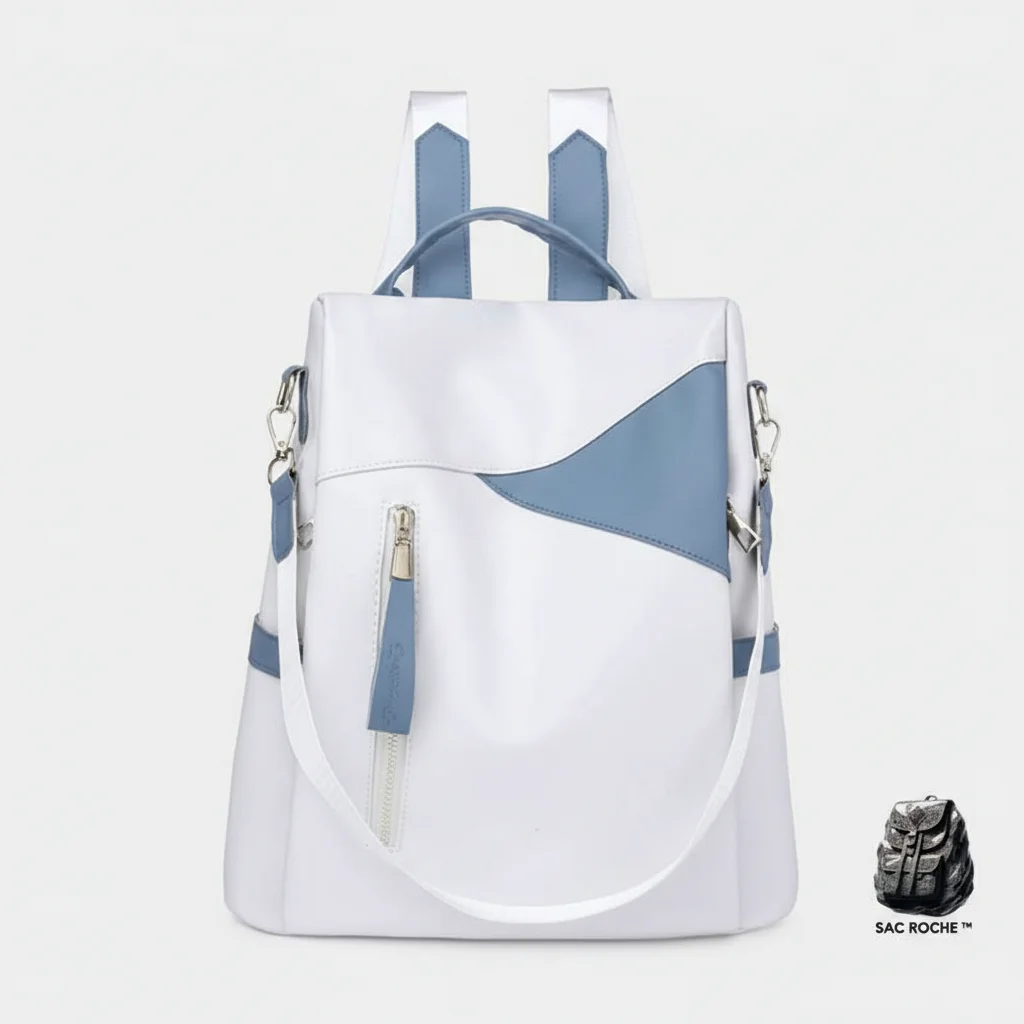 Petit sac à dos femme anti-vol cuir pu - Vue 7 - petit sac à dos
