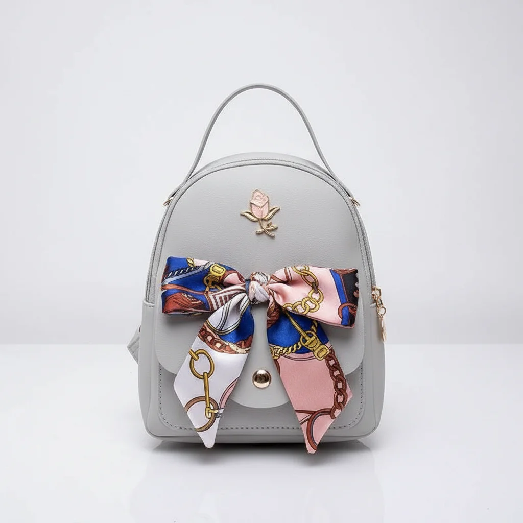 Petit sac à dos femme avec foulard - Vue 1 - petit sac à dos