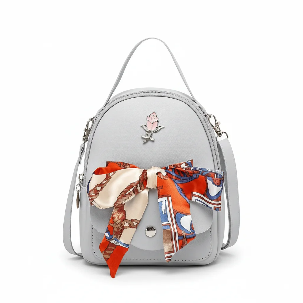 Petit sac à dos femme avec foulard - Vue 10 - petit sac à dos