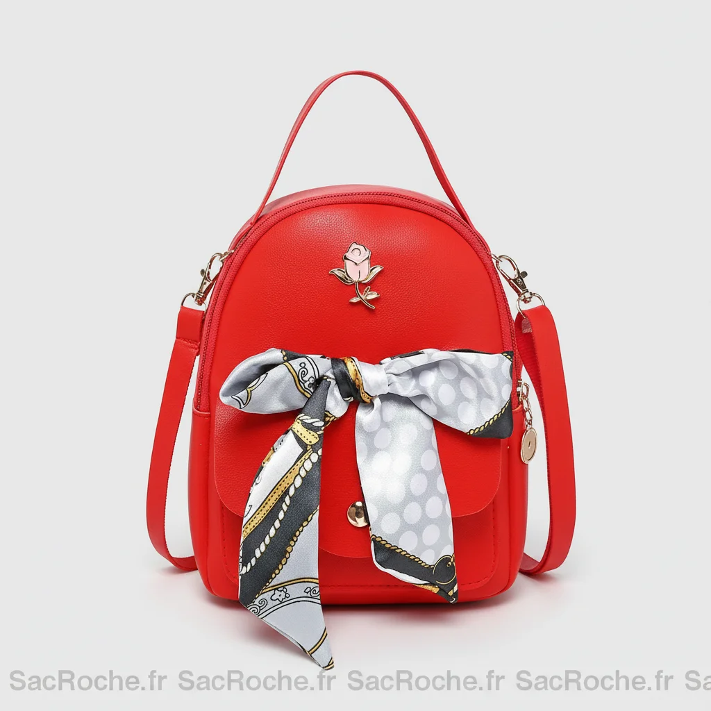 Petit sac à dos femme avec foulard - Vue 6 - petit sac à dos