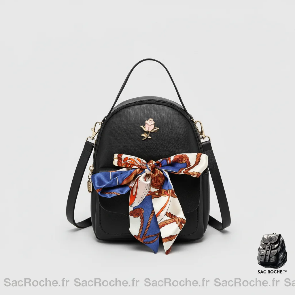Petit sac à dos femme avec foulard - Vue 7 - petit sac à dos