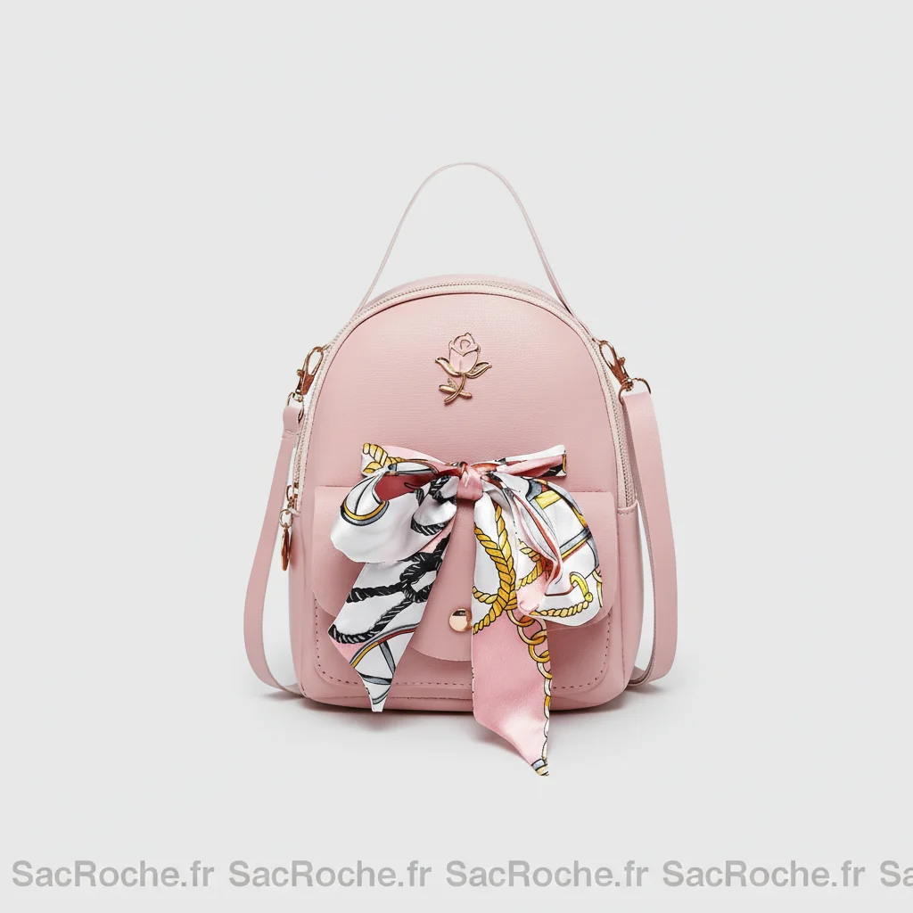 Petit sac à dos femme avec foulard - Vue 9 - petit sac à dos