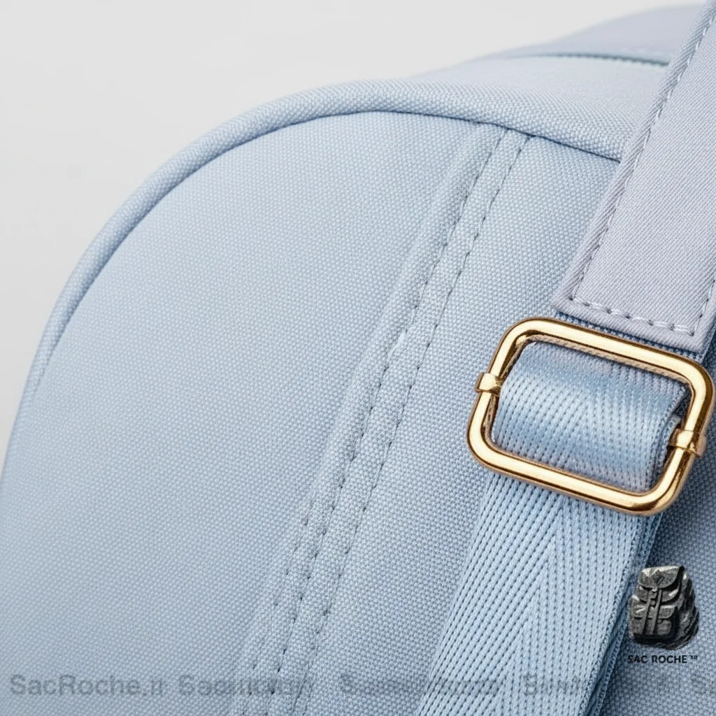 Petit sac à dos femme bleu ciel oxford - Vue 10 - petit sac à dos