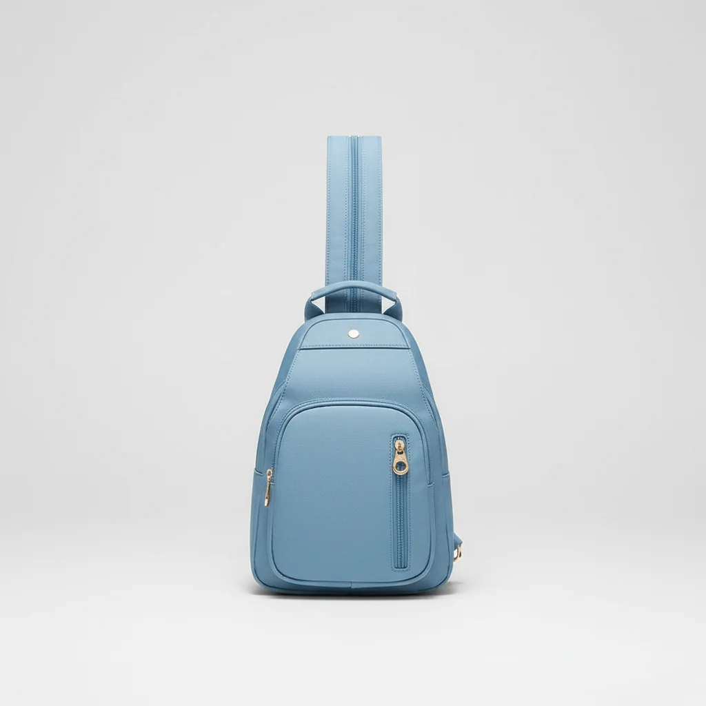 Petit sac à dos femme bleu ciel oxford - Vue 12 - petit sac à dos