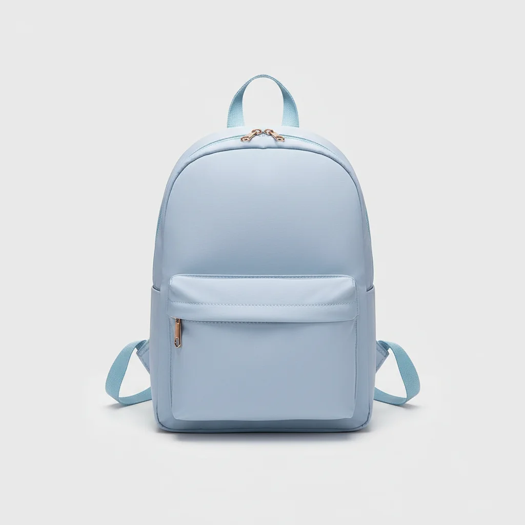 Petit sac à dos femme bleu ciel oxford - Vue 14 - petit sac à dos